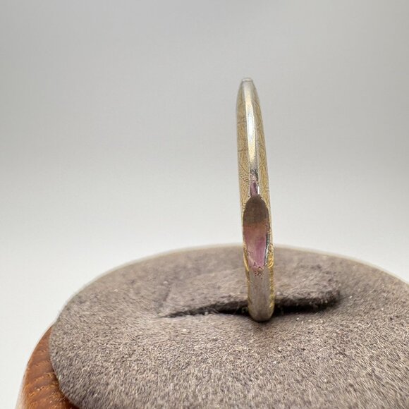 VTG Israeli Sterling Silver Gold Tone Stacking Band Stacy Givon Ring Size 8.5 - Picture 5 of 11